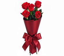Букет 5 Красных роз Эдлесс Лав в Лузе
