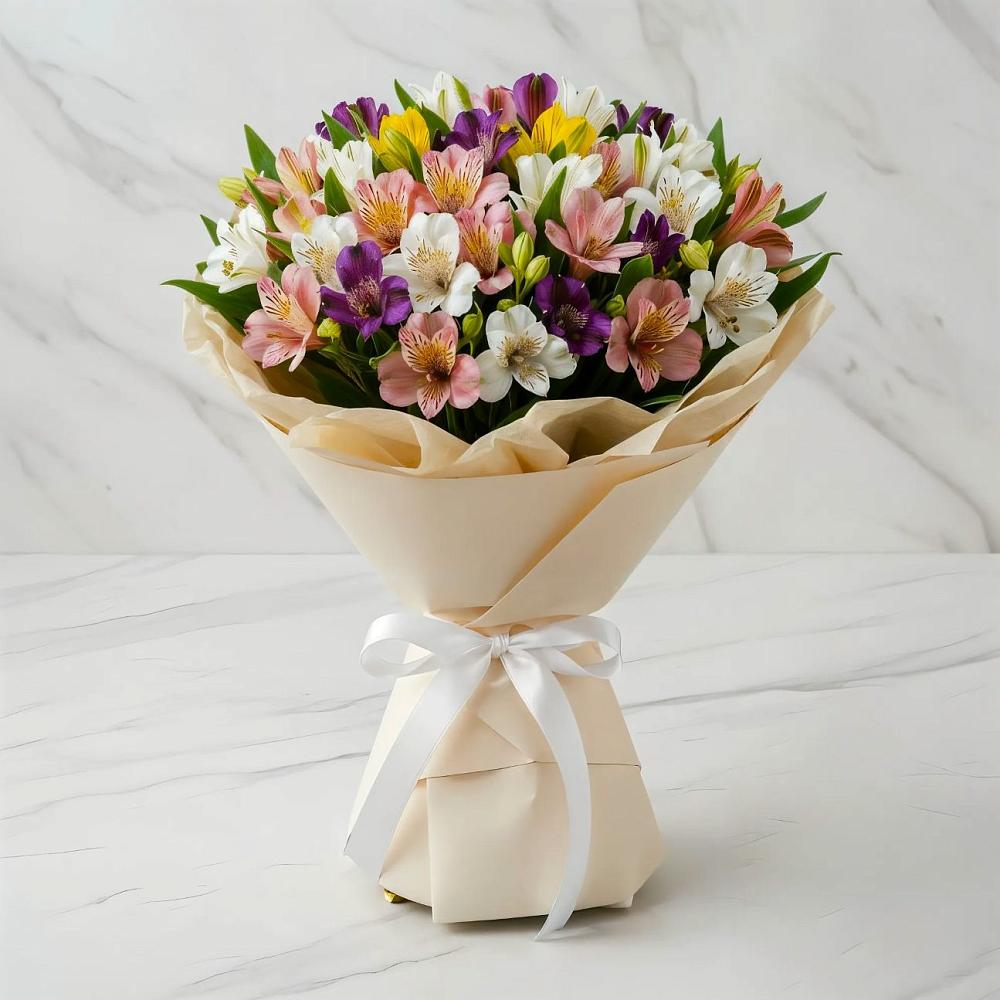 Букет цветов из: Альстромерии в Лузе