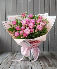 Букет Розовый кустик в Лузе