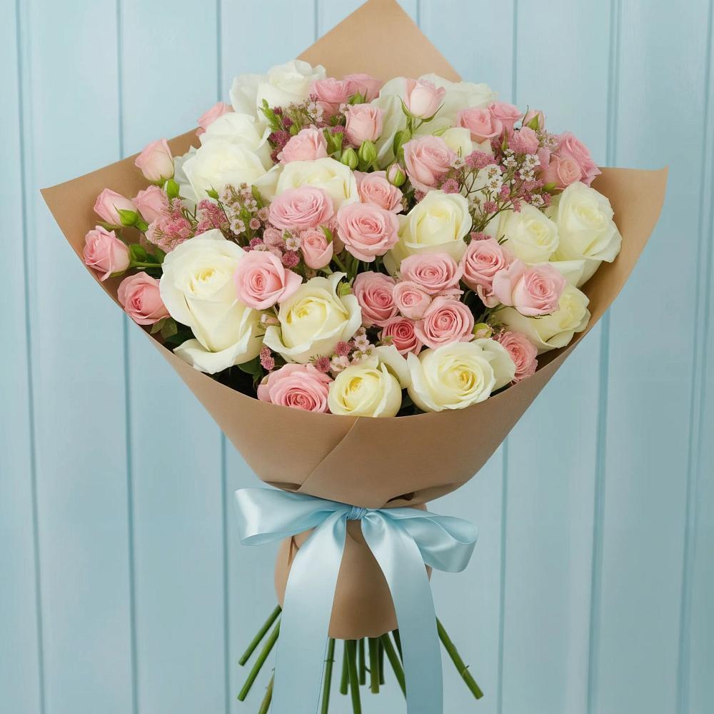 Букет цветов из: Розы в Лузе