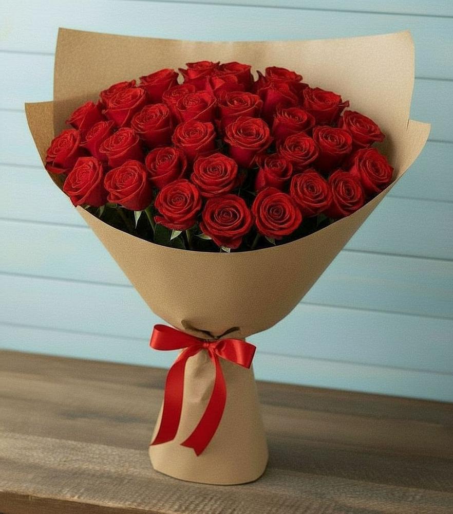 Букет Красные розы Милано в Лузе