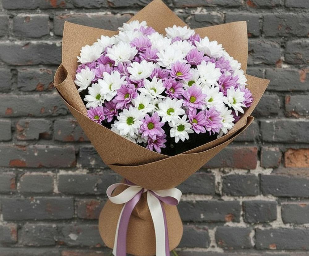 Букет цветов из: Хризантемы в Лузе