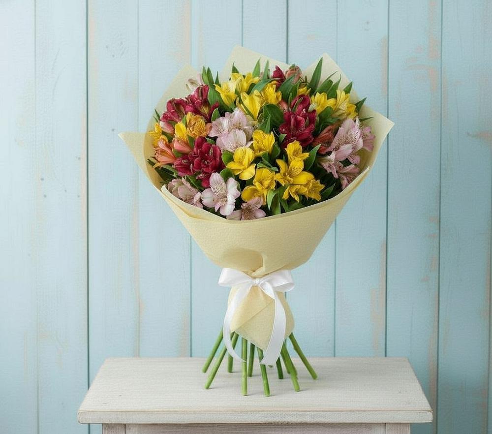 Букет цветов из: Альстромерии в Лузе
