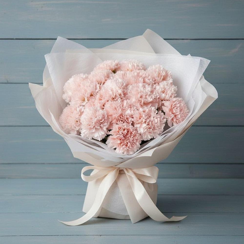 Букет цветов из: Гвоздики в Лузе