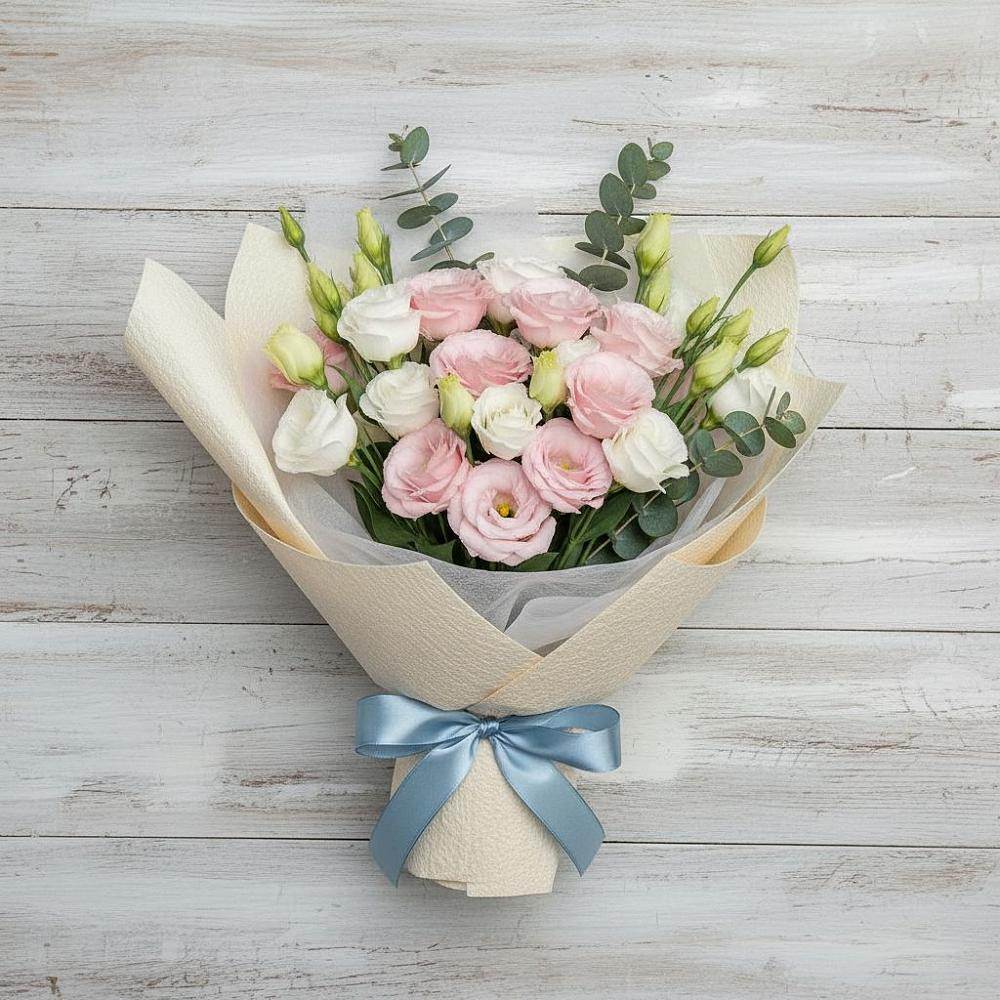 Букет цветов из: Лизиантусы в Лузе